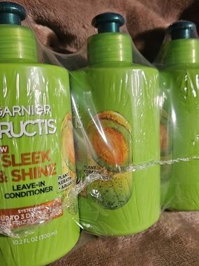 Garnier Fructis Sleek & Shine Leave-In Conditioner 3 PACK!!!